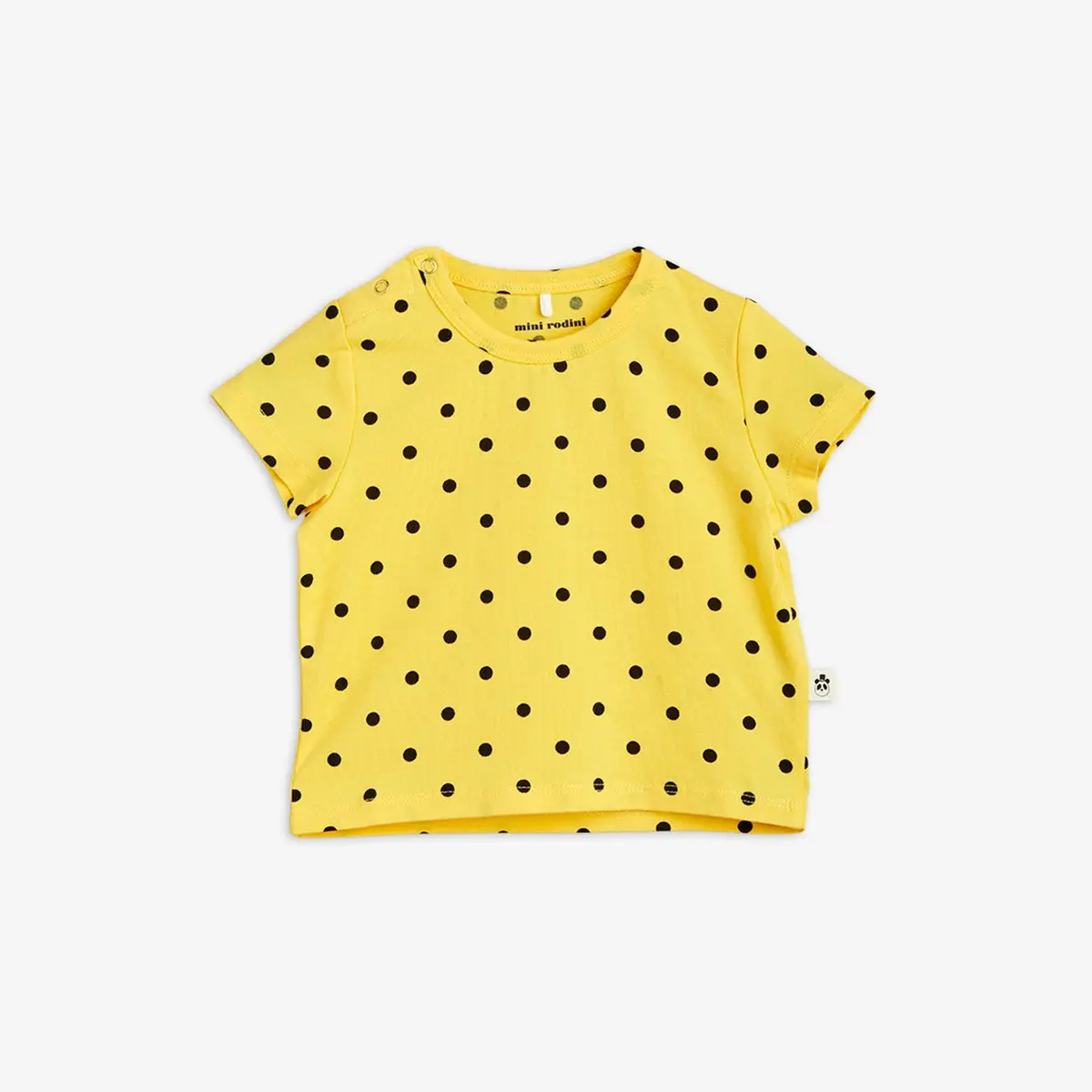 Polka Dot T-Shirt Yellow | Mini Rodini