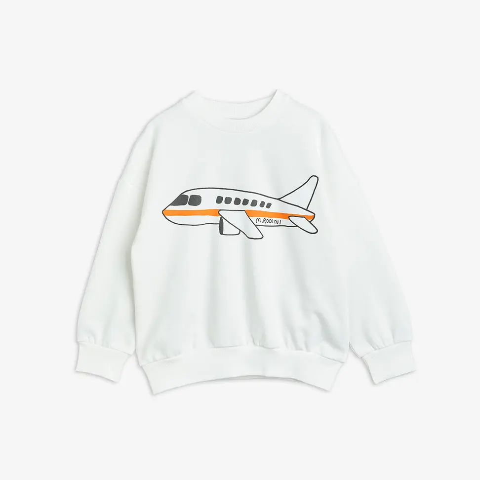Airplane Sweatshirt Vit-image-0