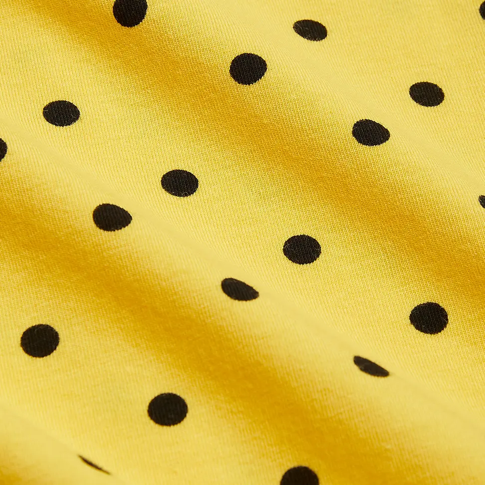 Polka Dot Leggings Yellow-image-3