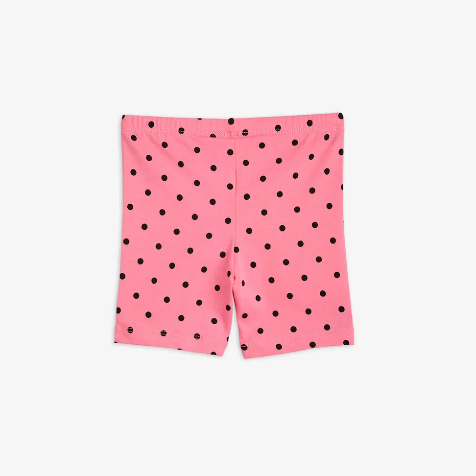 Polka Dot Biker Shorts Pink-image-1