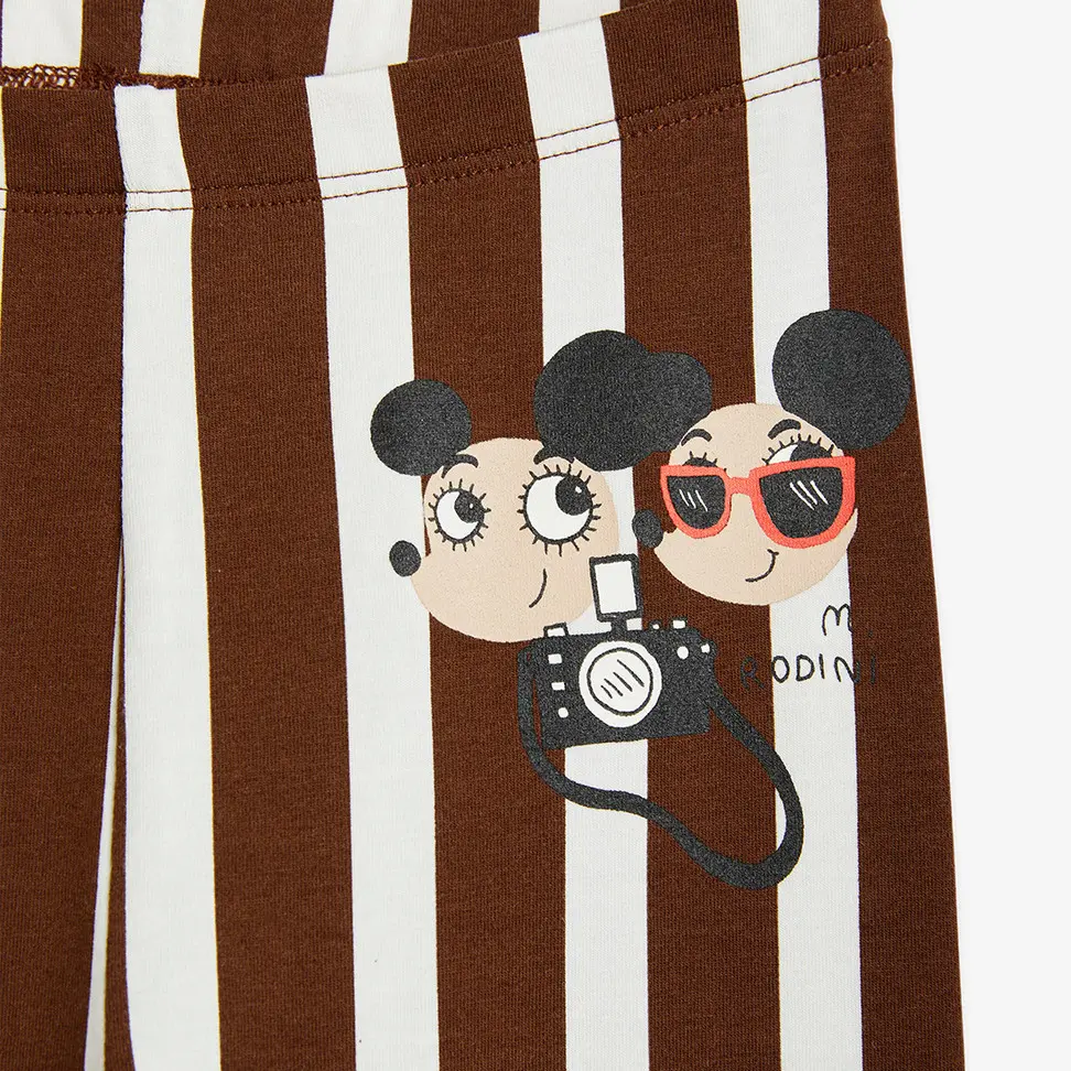 Ritzratz Stripe Leggings Brown-image-6