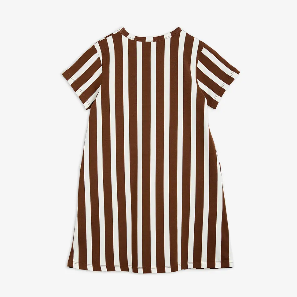 Ritzratz Stripe Dress Brown-image-1
