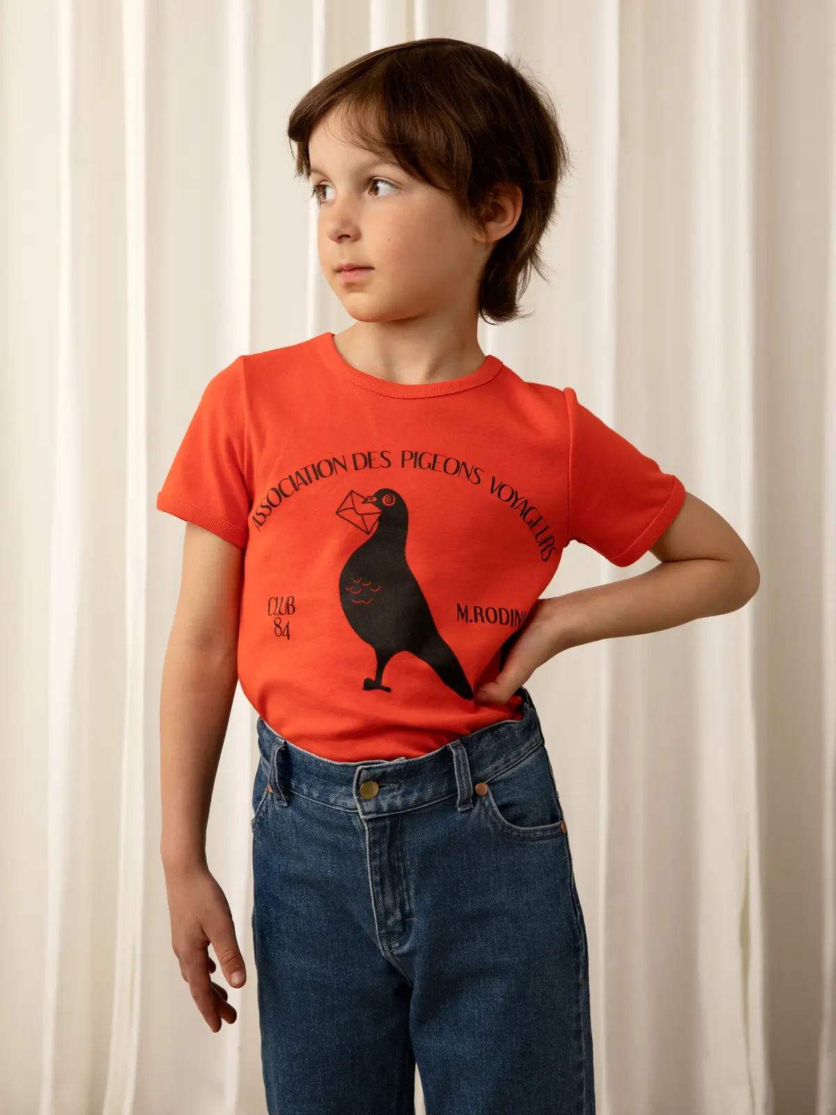 Pigeon T-Shirt Röd-image-4