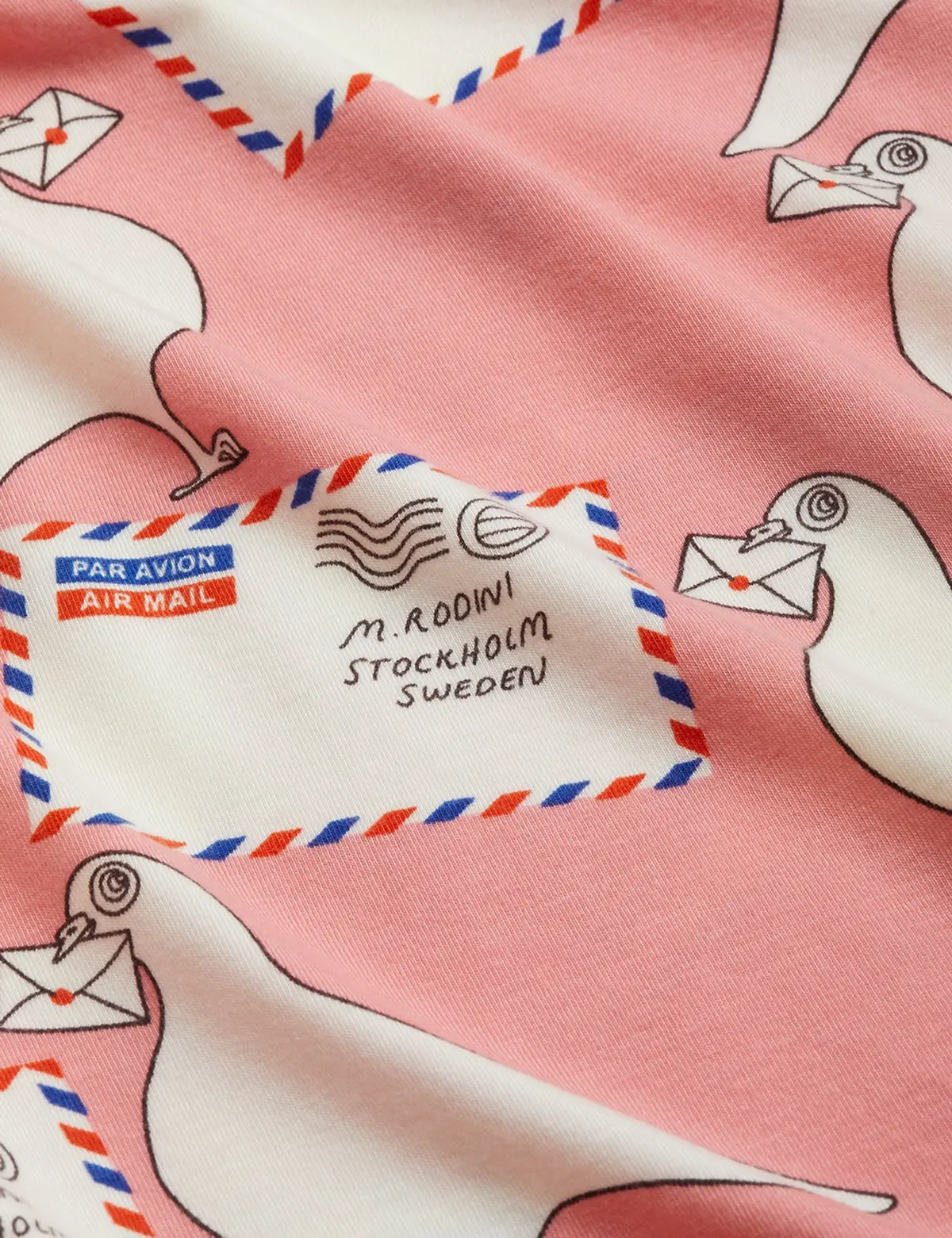 Pigeons T-Shirt Rosa-image-2