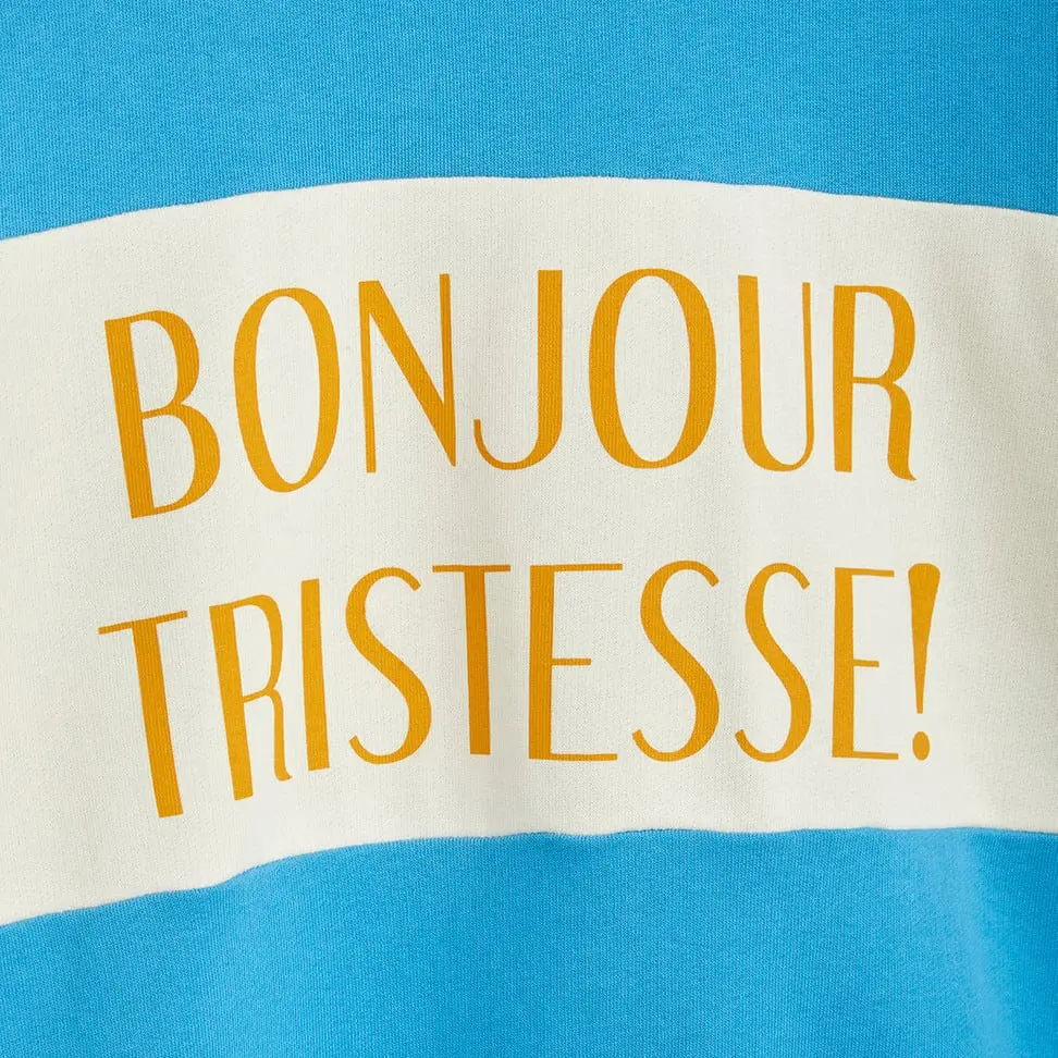 Bonjour Tristesse Adult Sweatshirt Blue-image-2