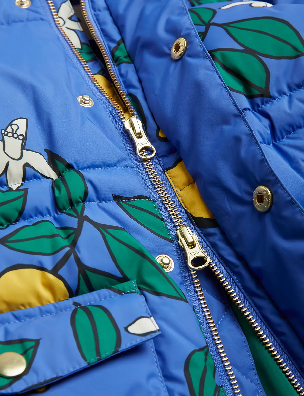 Lemons Heavy Puffer Jacket Blue | Mini Rodini