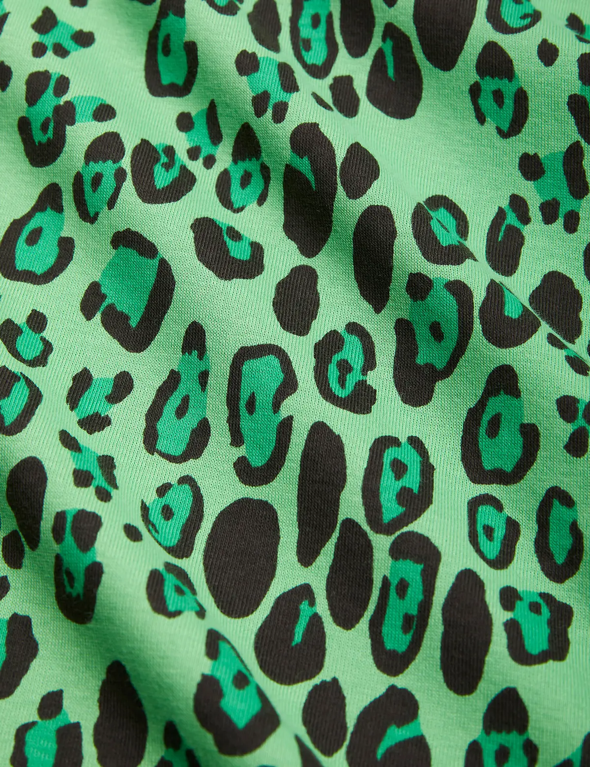 Leopard Långärmad T-Shirt Grön-image-3