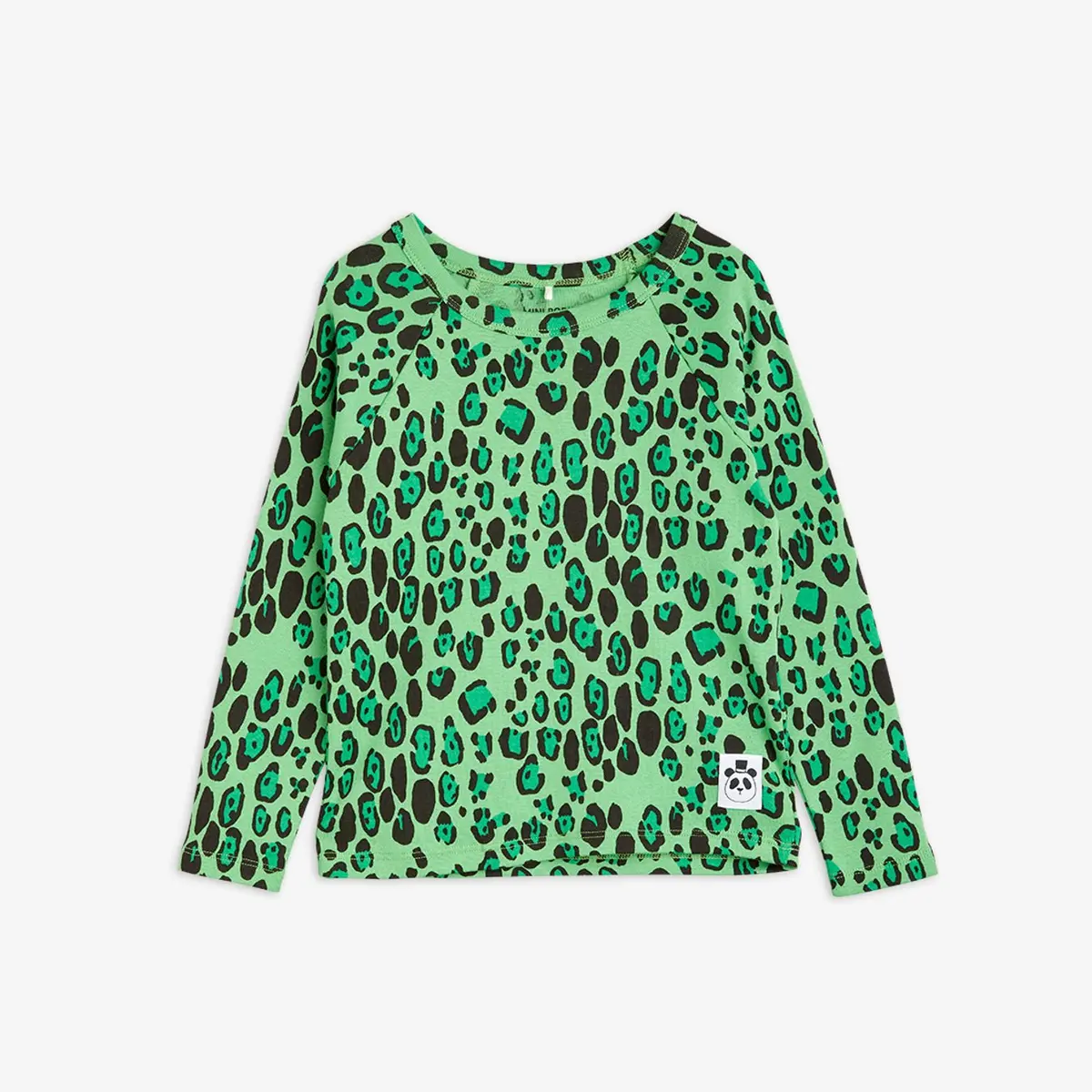 Leopard Långärmad T-Shirt Grön-image-0