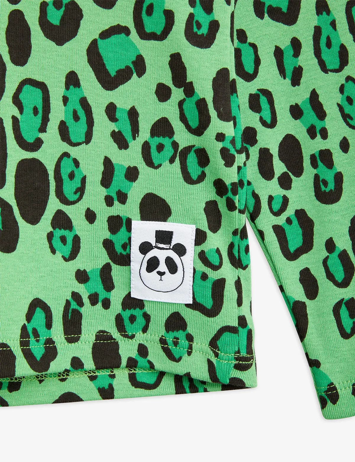 Leopard Långärmad T-Shirt Grön-image-2