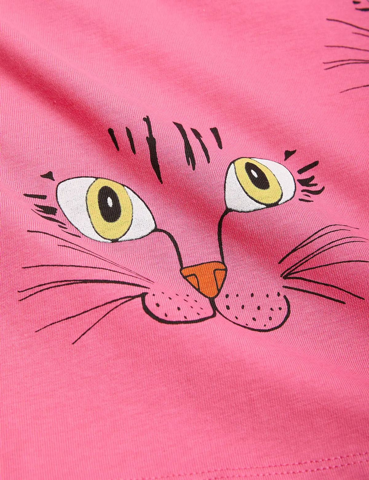 Cat Face Long Sleeve T-Shirt-image-2