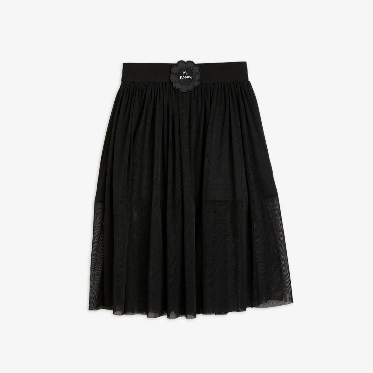 Bat Flower Tulle Skirt Black | Mini Rodini