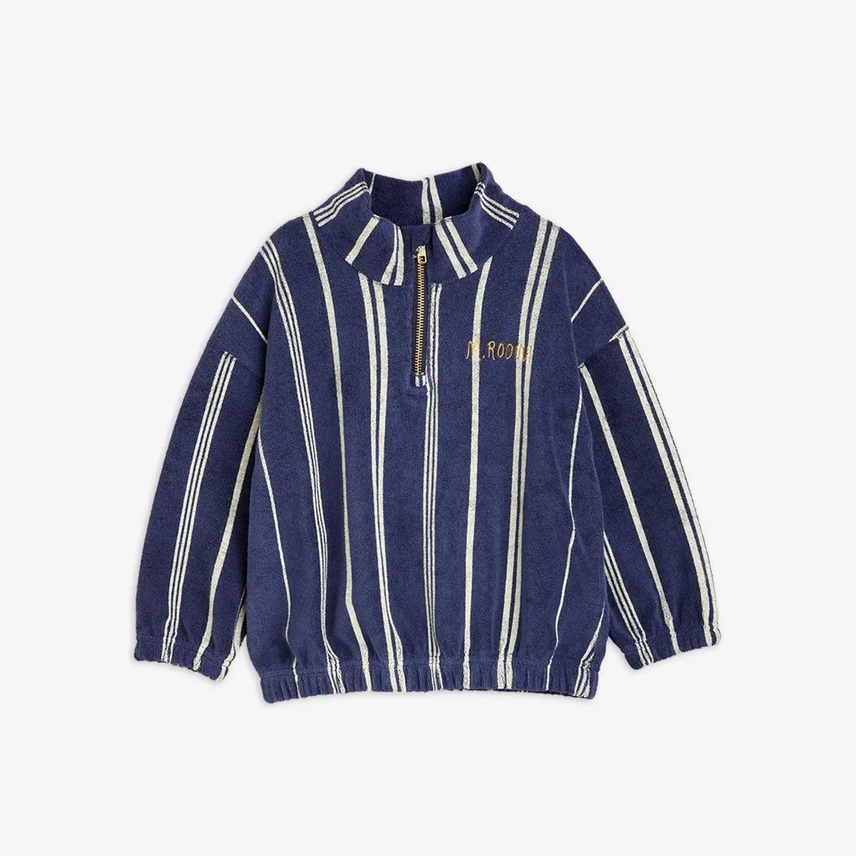 Upcyclad Stripe Halfzip Sweatshirt-image-0