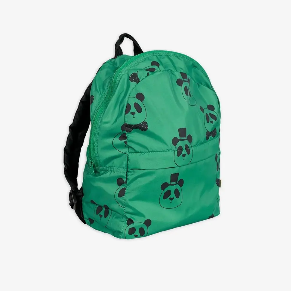 Panda Kids Backpack Green-image-0