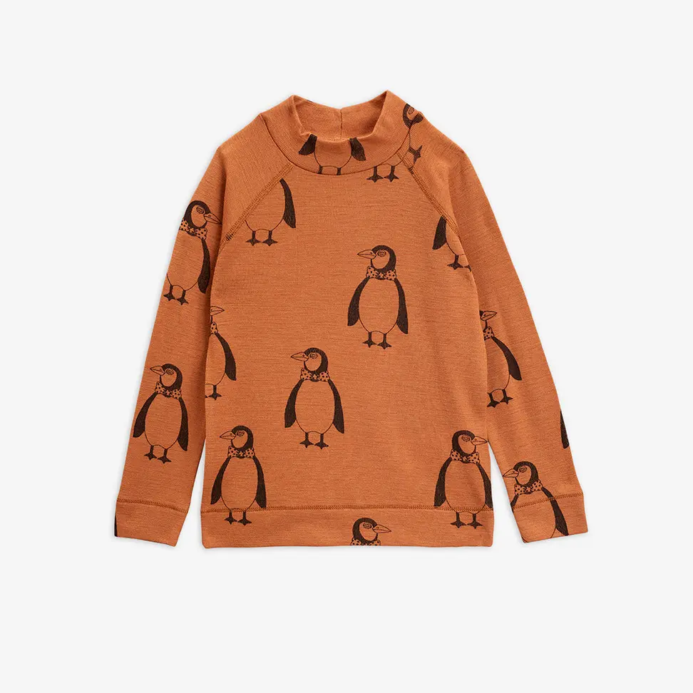 Penguin Wool Long Sleeve T-shirt-image-0
