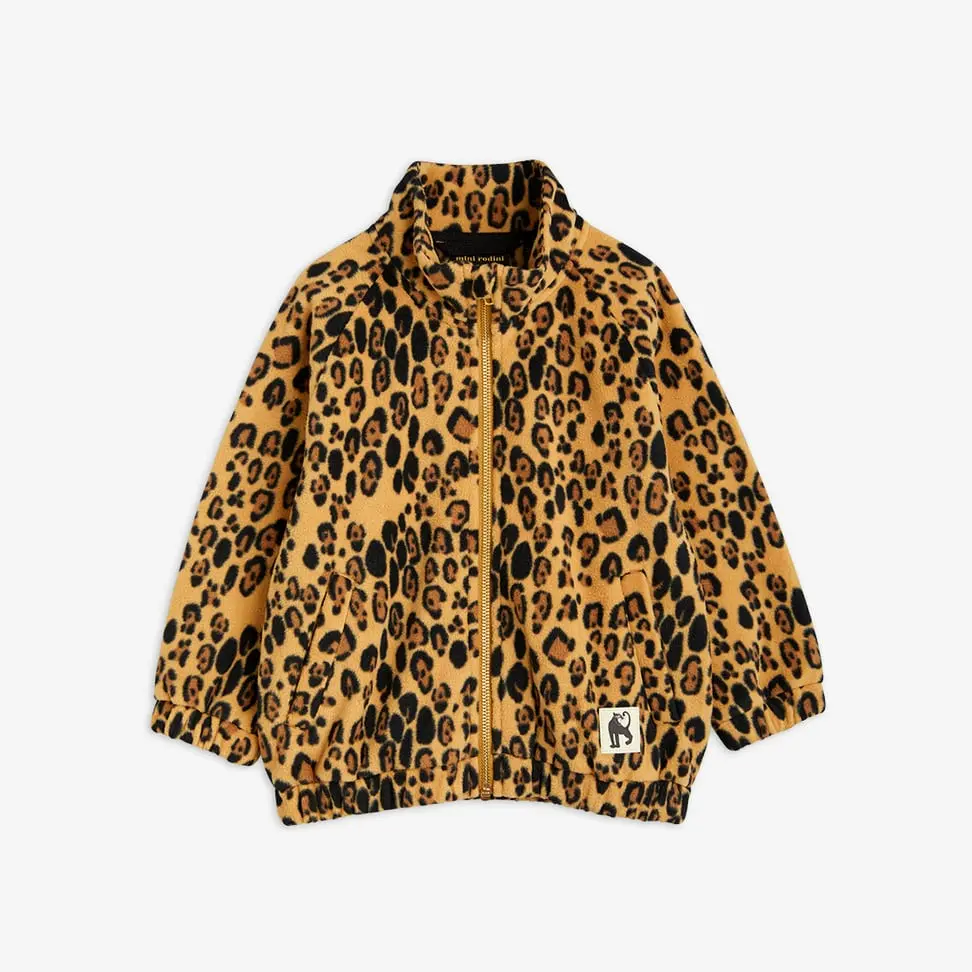 Leopard Fleece Jacket-image-0