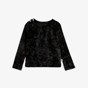 Crushed Velour Långärmad T-shirt-image-0
