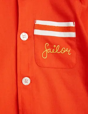 Sailor Woven Shirt Red-image-2