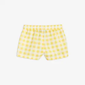 Gingham Check Woven Shorts-image-1