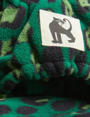 Leopard fleece mittens-image-1