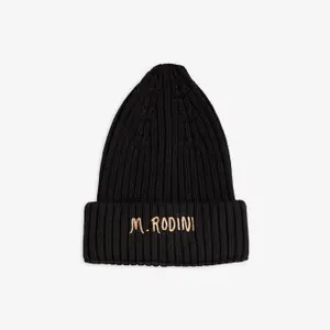 M.Rodini Rib Hat Black-image-0