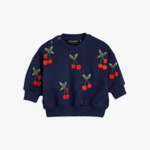 Cherry Embroidered Sweatshirt-image-4