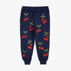 Cherry Embroidered Sweatpants-image-0