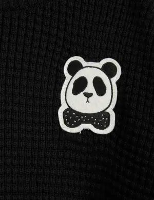 Panda knitted sweater-image-2
