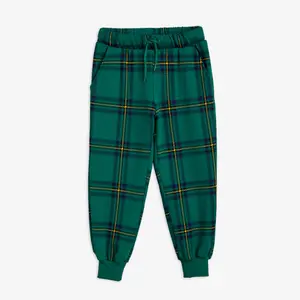 Check Sweatpants Green-image-0