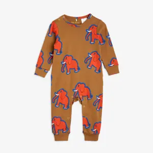 4 Elephants Baby Jumpsuit Brun-image-0