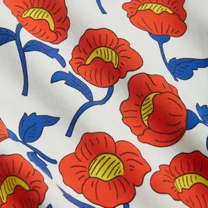 Flowers Leggings Red-image-2