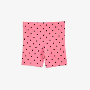 Polka Dot Biker Shorts Pink-image-1
