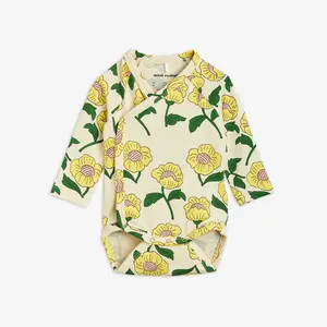 Flowers Wrap Bodysuit-image-5