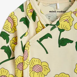 Flowers Wrap Bodysuit-image-2