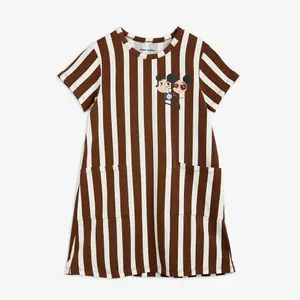 Ritzratz Stripe Dress Brown-image-0