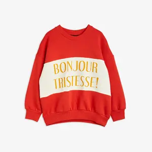 Bonjour Tristesse Sweatshirt Red-image-0