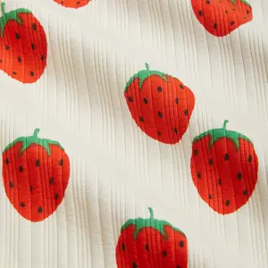 Strawberries Trumpet Sleeve T-Shirt-image-2