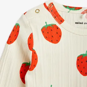 Strawberries Long Sleeve Bodysuit-image-2