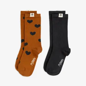 2-Pack Basic Hearts Socks-image-0