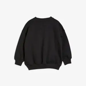 Radish Embroidered Sweatshirt Black-image-1