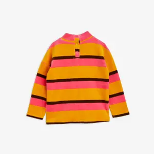 Stripe Velour Sweatshirt-image-1