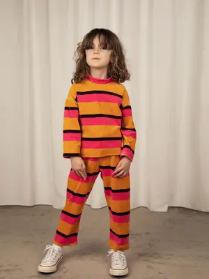 Stripe Velour Sweatshirt-image-3