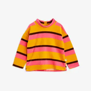 Stripe Velour Sweatshirt-image-0