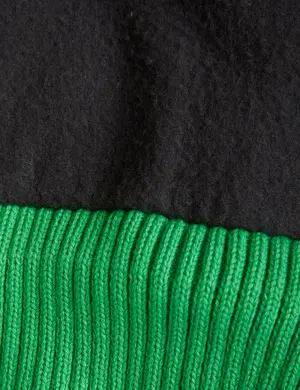 Stickad Beanie med Tofs-image-2