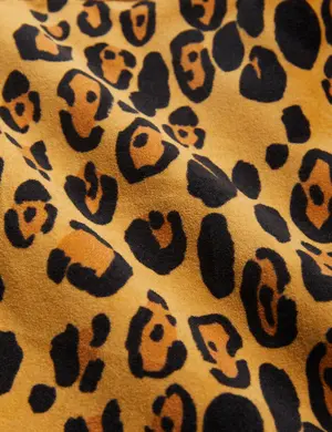 Leopard Utsvängda Sammetsbyxor-image-4