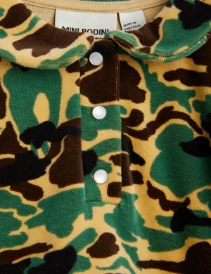 Camo Velourklänning-image-2