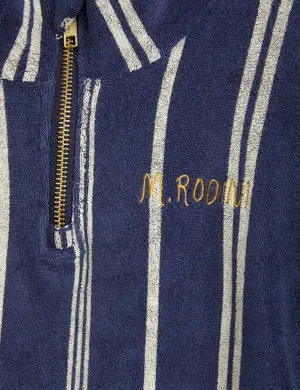 Upcyclad Stripe Halfzip Sweatshirt-image-2