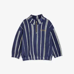 Upcyclad Stripe Halfzip Sweatshirt-image-0