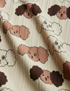 Upcyclad Fluffy Dog Baby Jumpsuit-image-3