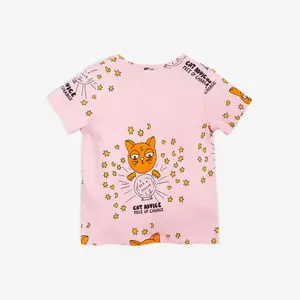 Cat Advice T-shirt Pink-image-1