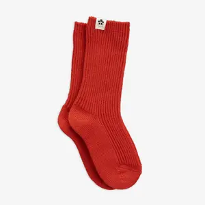 Wool Socks Red-image-0